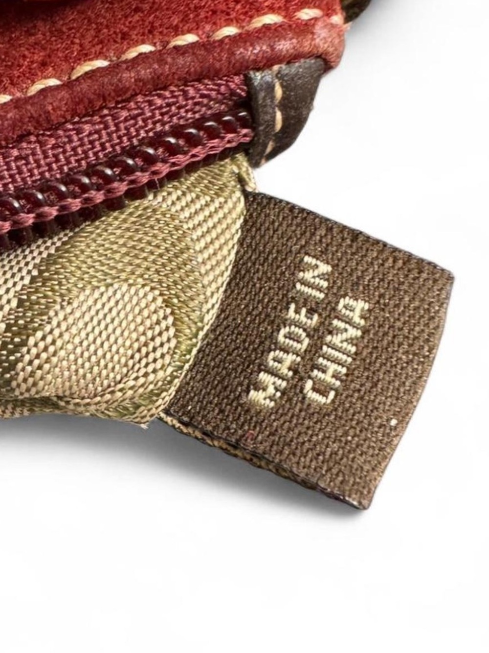 vintage coach burgundy red suede soho hobo wristlet / mini bag 🍷 - Picture 9 of 9